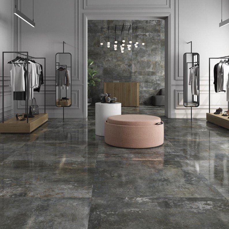 Rusty Metal Coal 60x120